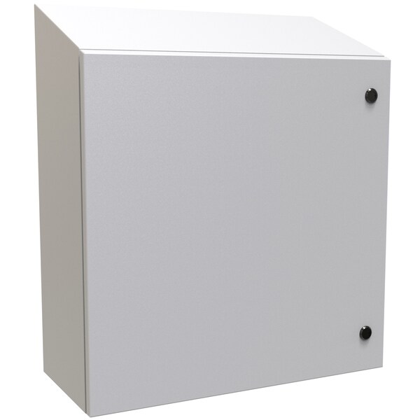 Hammond 1/4 Turn Latch Electrical Enclosures, 24 in H, 10 in D, 24 in W, 4, 12, Steel ST242410LG - main